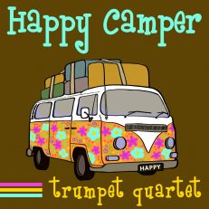 Happy Camper trumpet quartet sheet music PDF