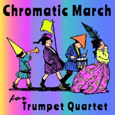 Chromatic March trumpet quartet sheet music pdf