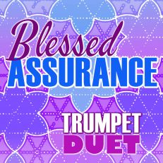 Blessed Assurance Trumpet Hymn Duet Sheet Music PDF Cover Art