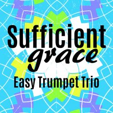Sufficient Grace Easy Trumpet Trio Sheet Music PDF