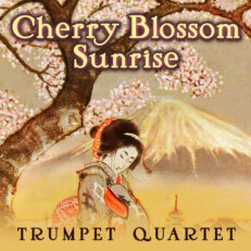 Cherry Blossom Sunrise Trumpet Quartet Sheet Music PDF